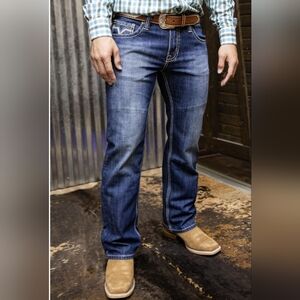 ROCK&ROLL Denim Pistol Straight Jeans